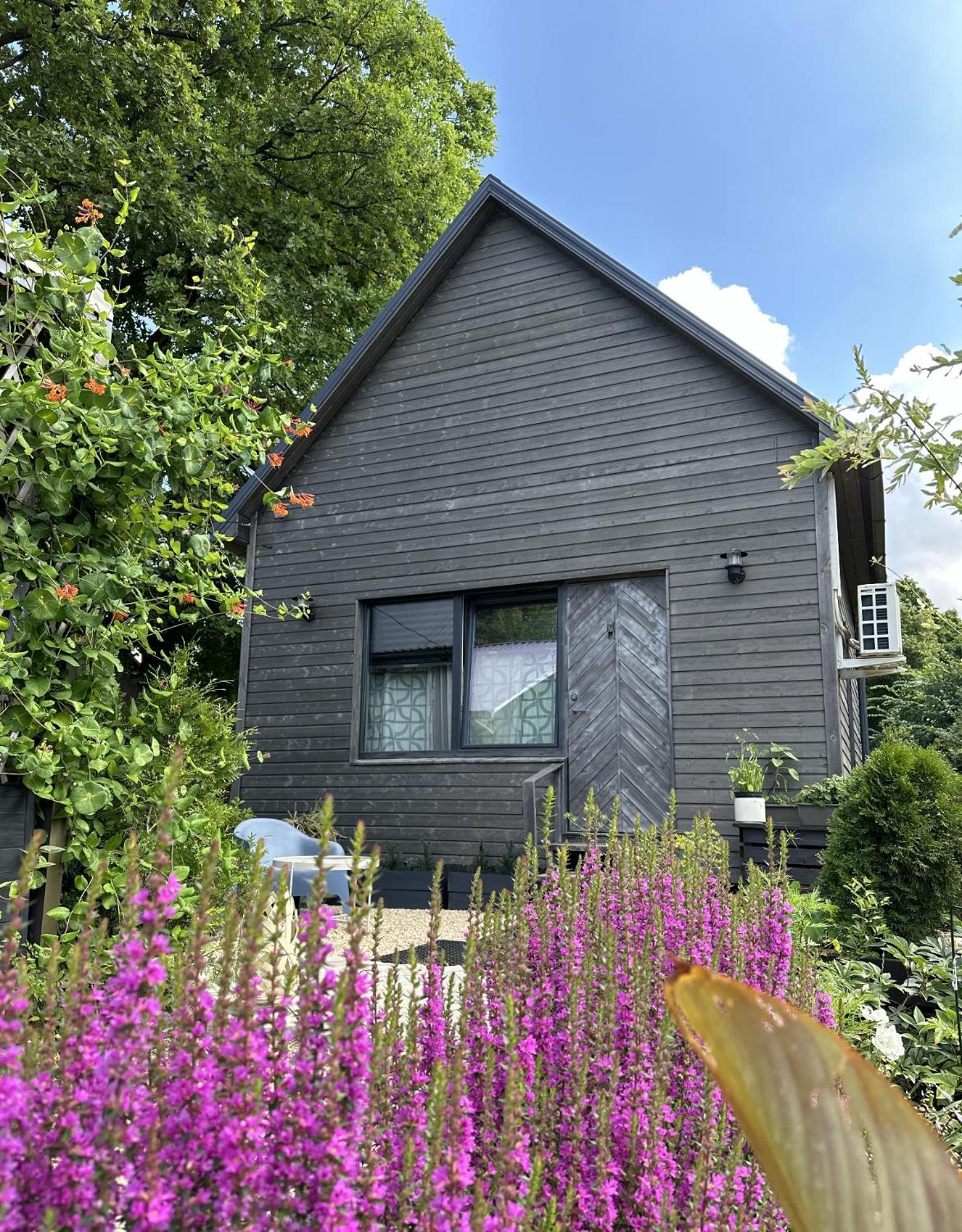 Вилла Amazing Little House On An Island With Garden Рига Экстерьер фото